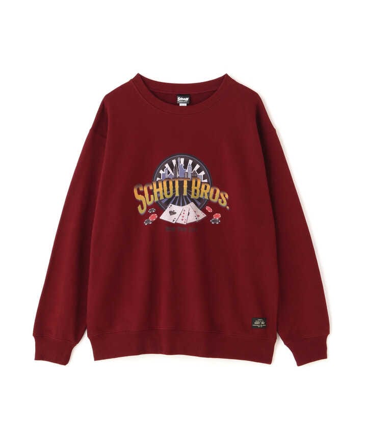 SWEAT SHIRT ”SCHOTT CARD”/スウェットシャツ　ショットカード