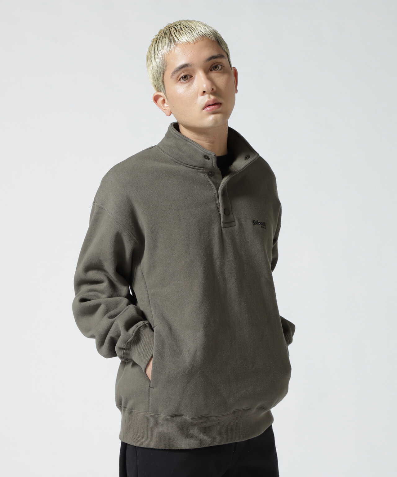 Schott ショット SNAP SWEATSHIRT スナップスウェットシャツ