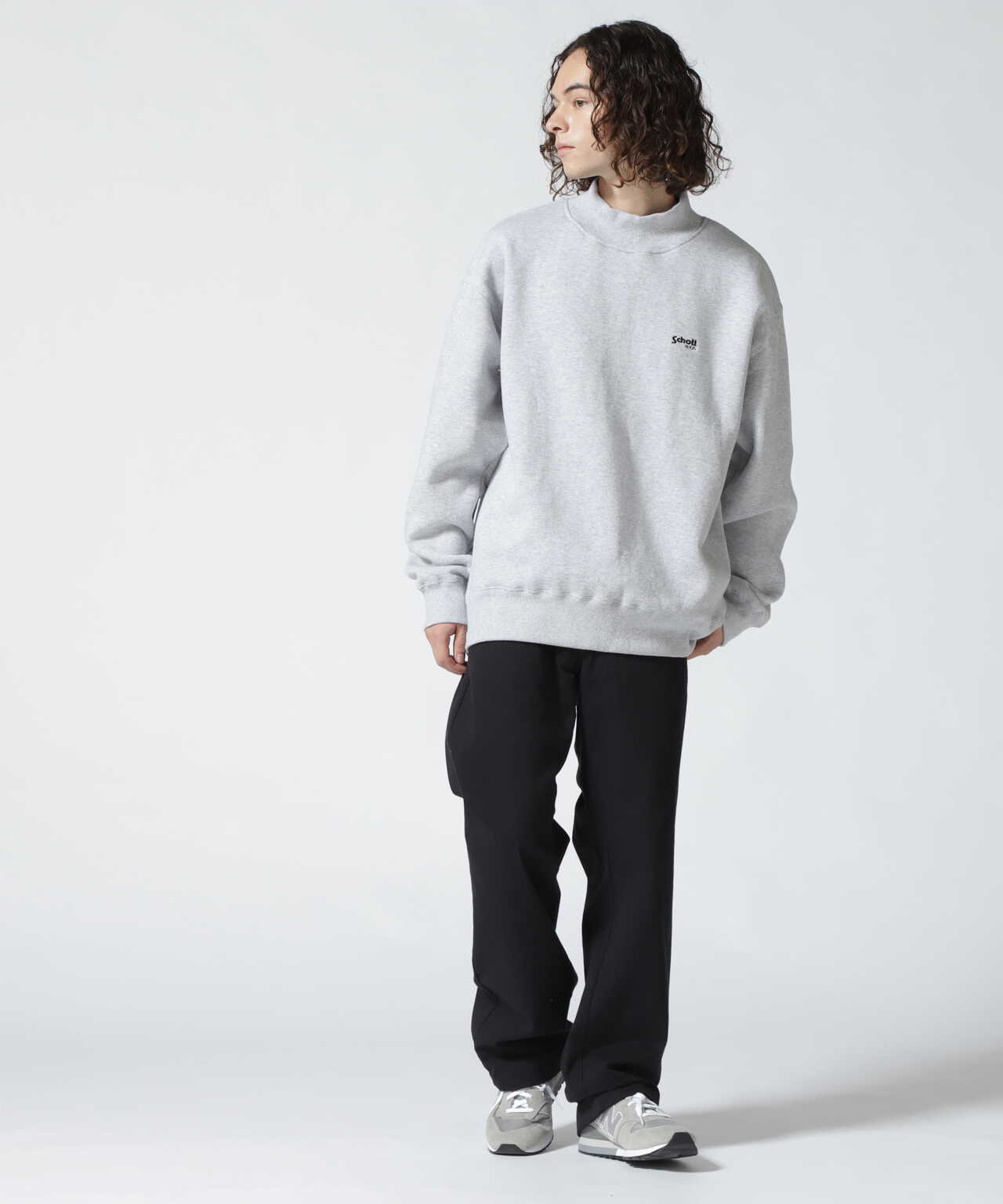 MOCK NECK SWEATSHIRT/モックネック スウェットシャツ | Schott