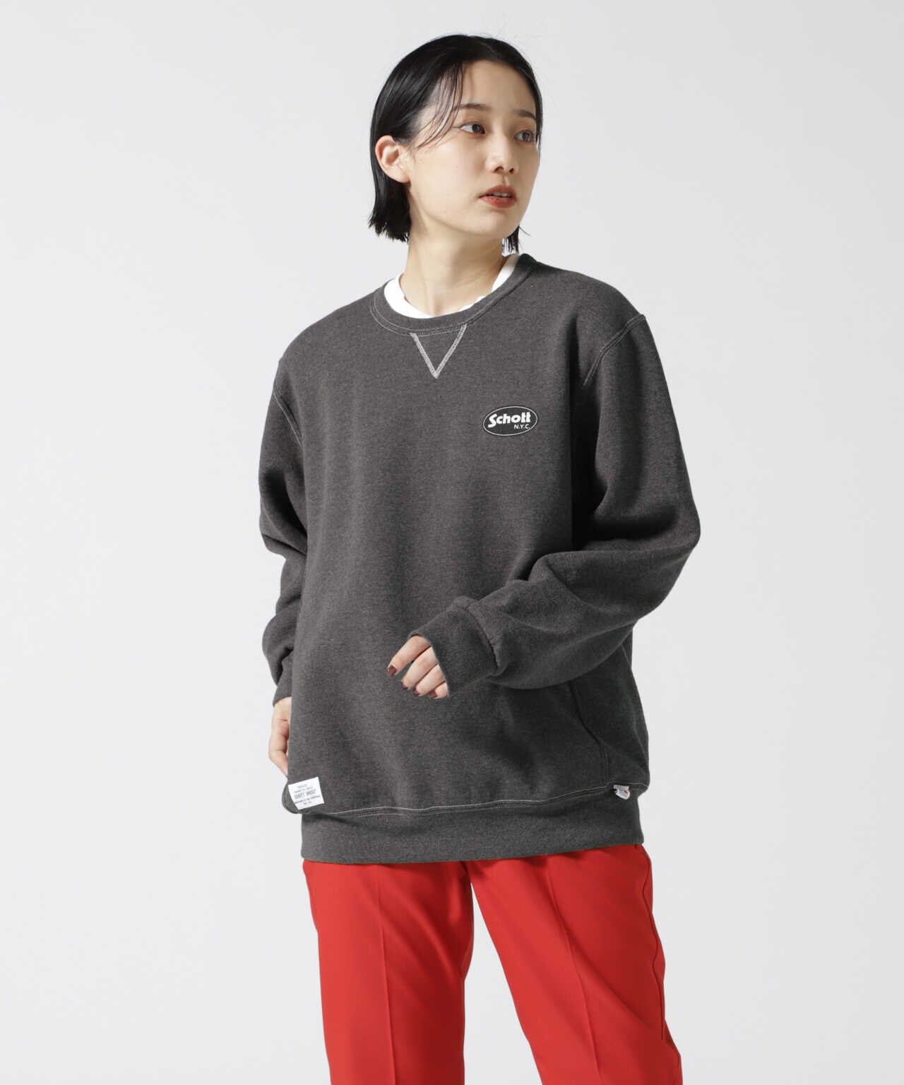 Women's】OVAL LOGO SWEAT/オーバルロゴ スウェット | Schott