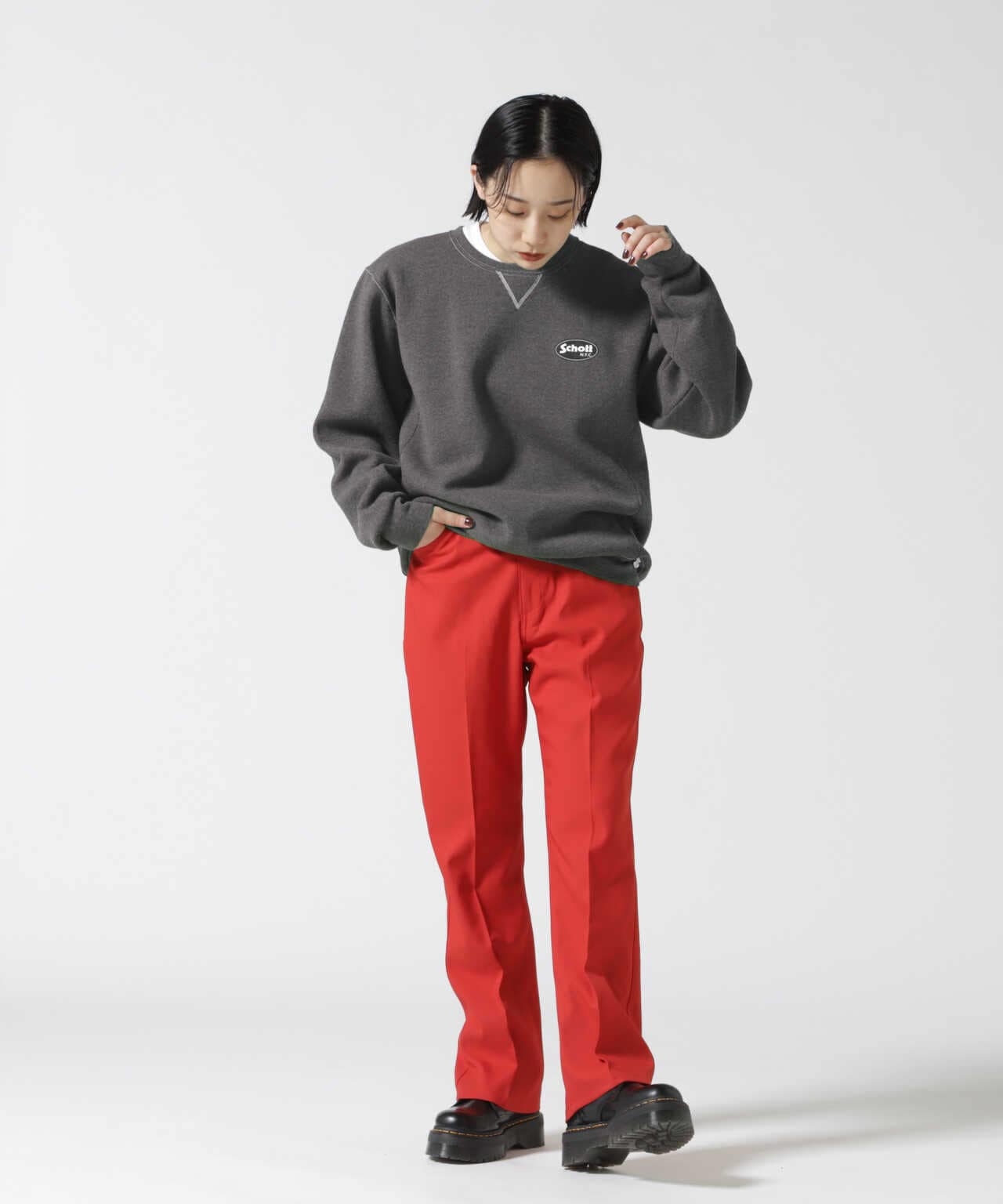 Women's】OVAL LOGO SWEAT/オーバルロゴ スウェット | Schott