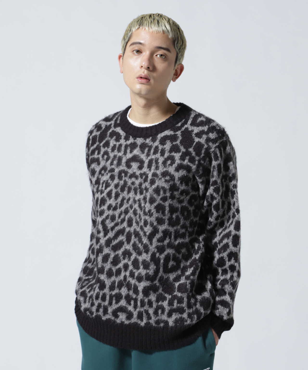 LEOPARD MOHAIR SWEATER/レオパード モヘア セーター