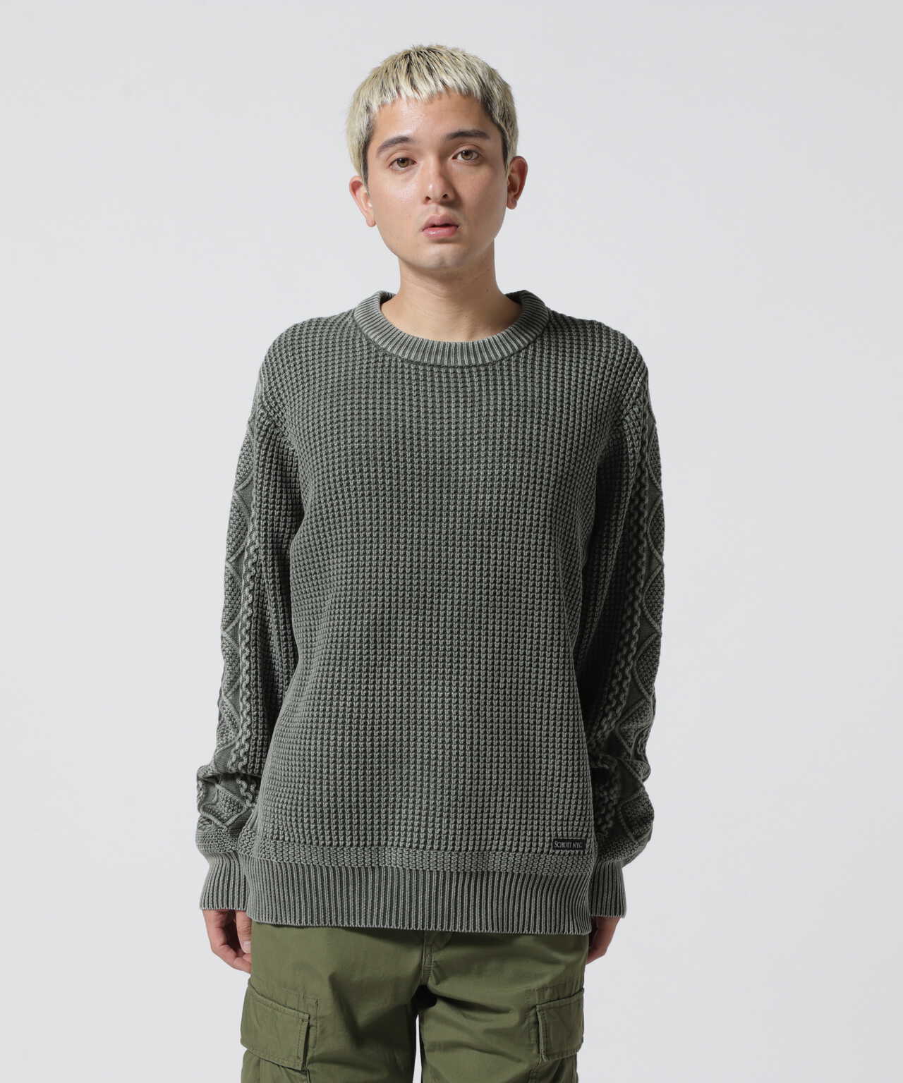 DULL COL CABLE SWEATER/ケーブルセーター