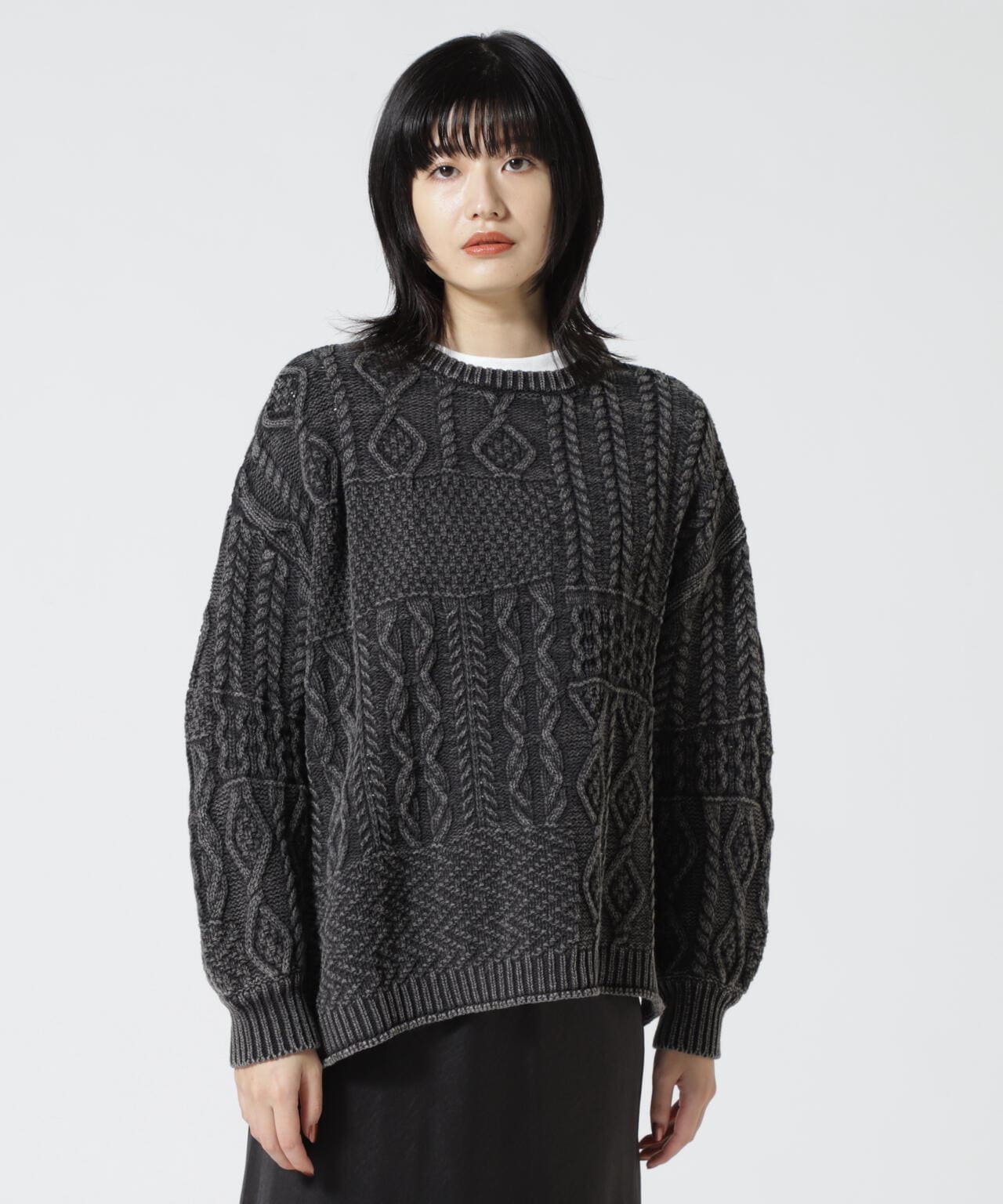 Women's】CABLE KNIT SWEATER/ケーブルニットセーター | Schott