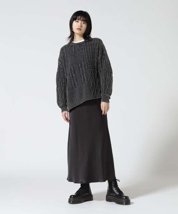 【Women's】CABLE KNIT SWEATER/ケーブルニットセーター