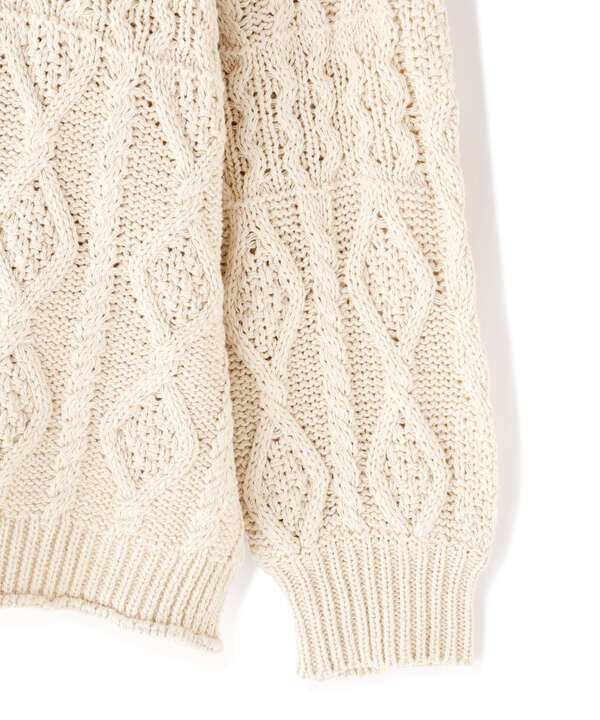 【Women's】CABLE KNIT SWEATER/ケーブルニットセーター