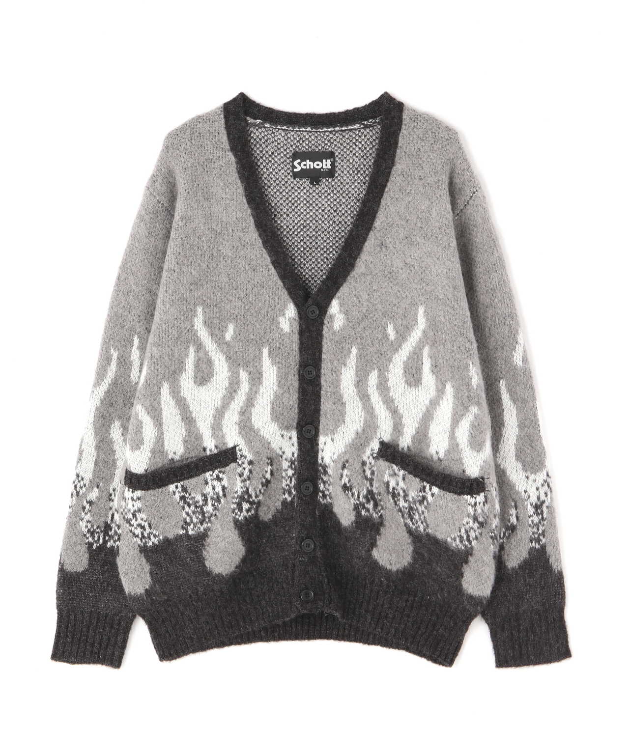 FIRE MOHAIR CARDIGAN/ファイヤー モヘア カーディガン | Schott