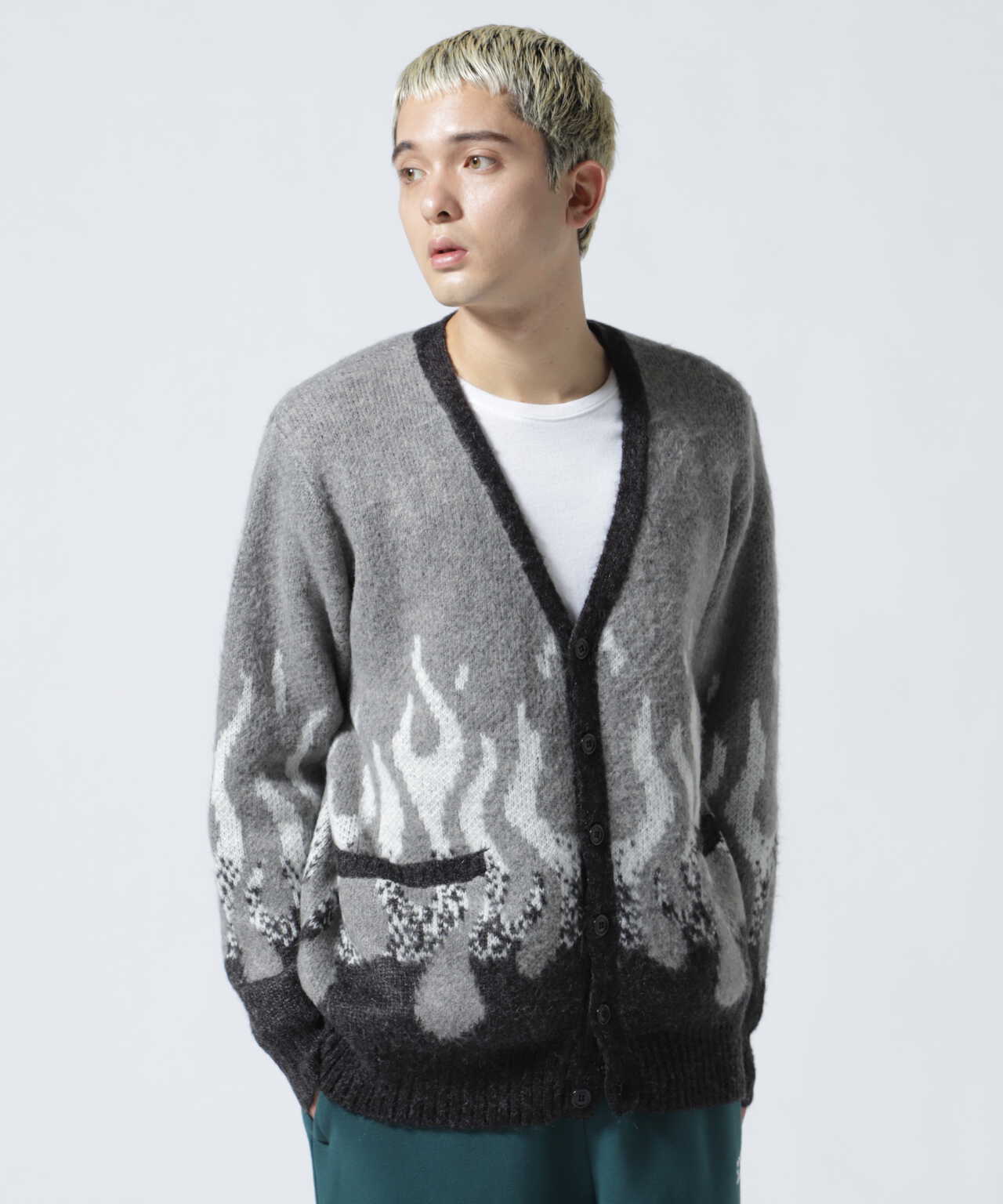 FIRE MOHAIR CARDIGAN/ファイヤー モヘア カーディガン | Schott 