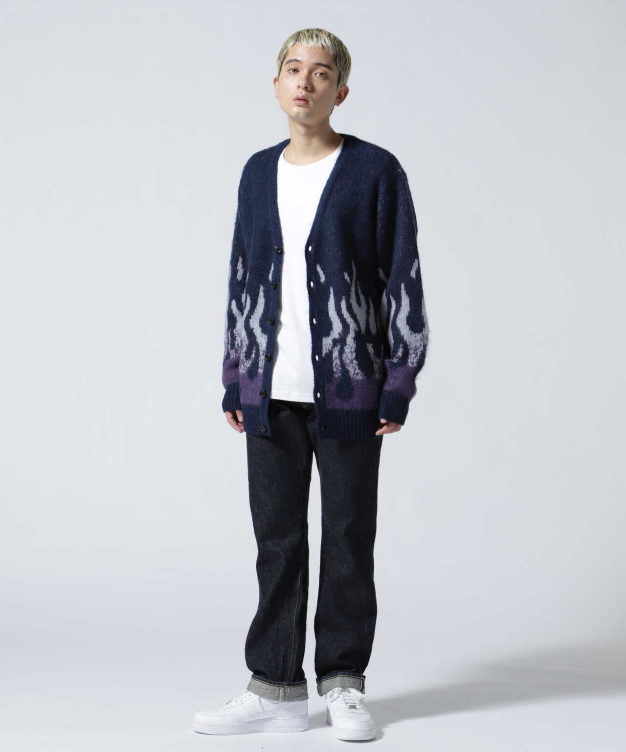 FIRE MOHAIR CARDIGAN/ファイヤー モヘア カーディガン | Schott 