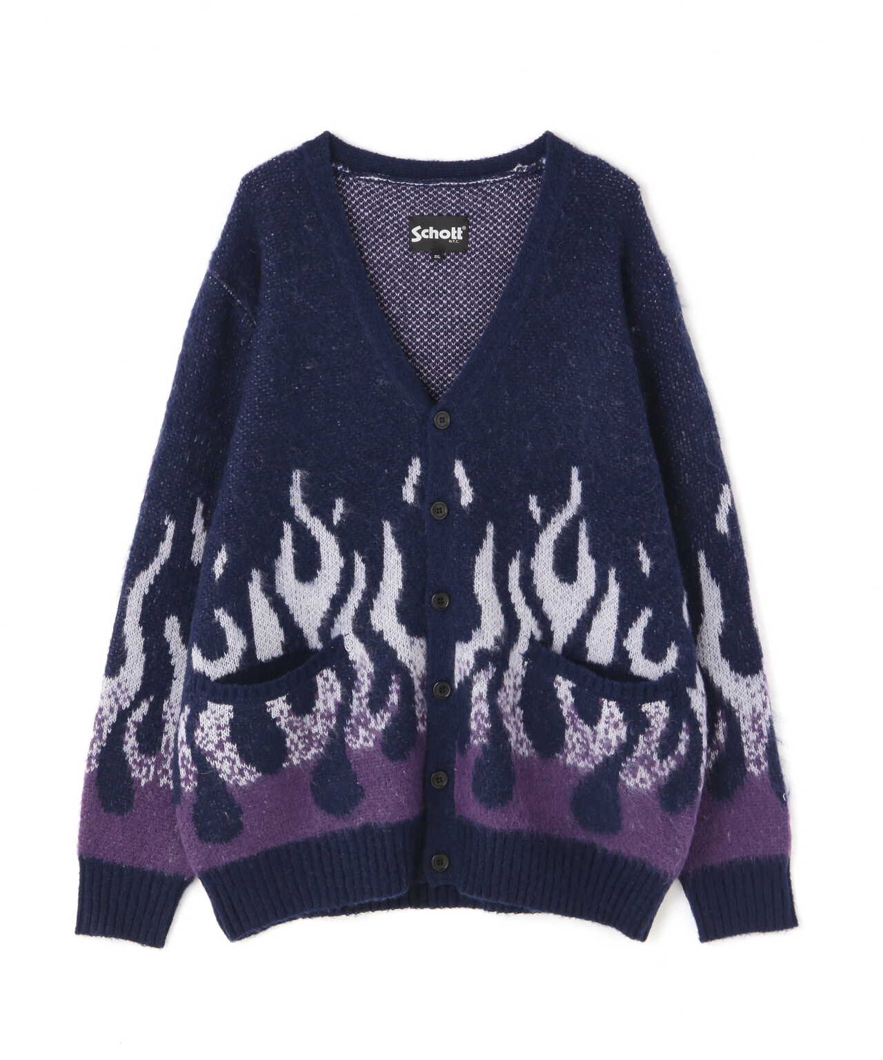 FIRE MOHAIR CARDIGAN/ファイヤー モヘア カーディガン | Schott