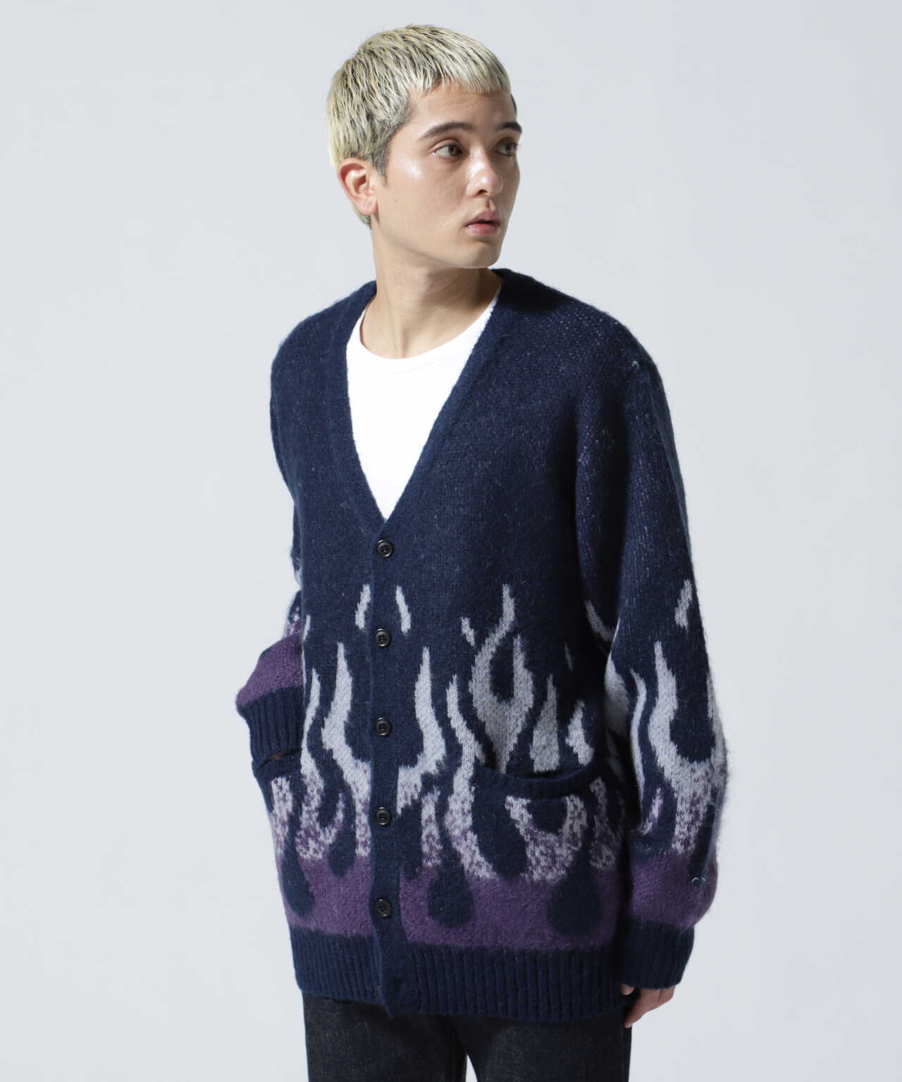 FIRE MOHAIR CARDIGAN/ファイヤー モヘア カーディガン | Schott 