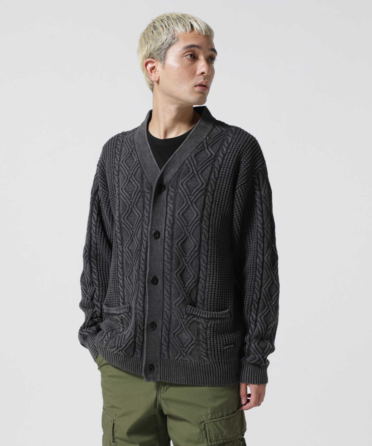 DULL COL CABLE CARDIGAN/ケーブルカーディガン