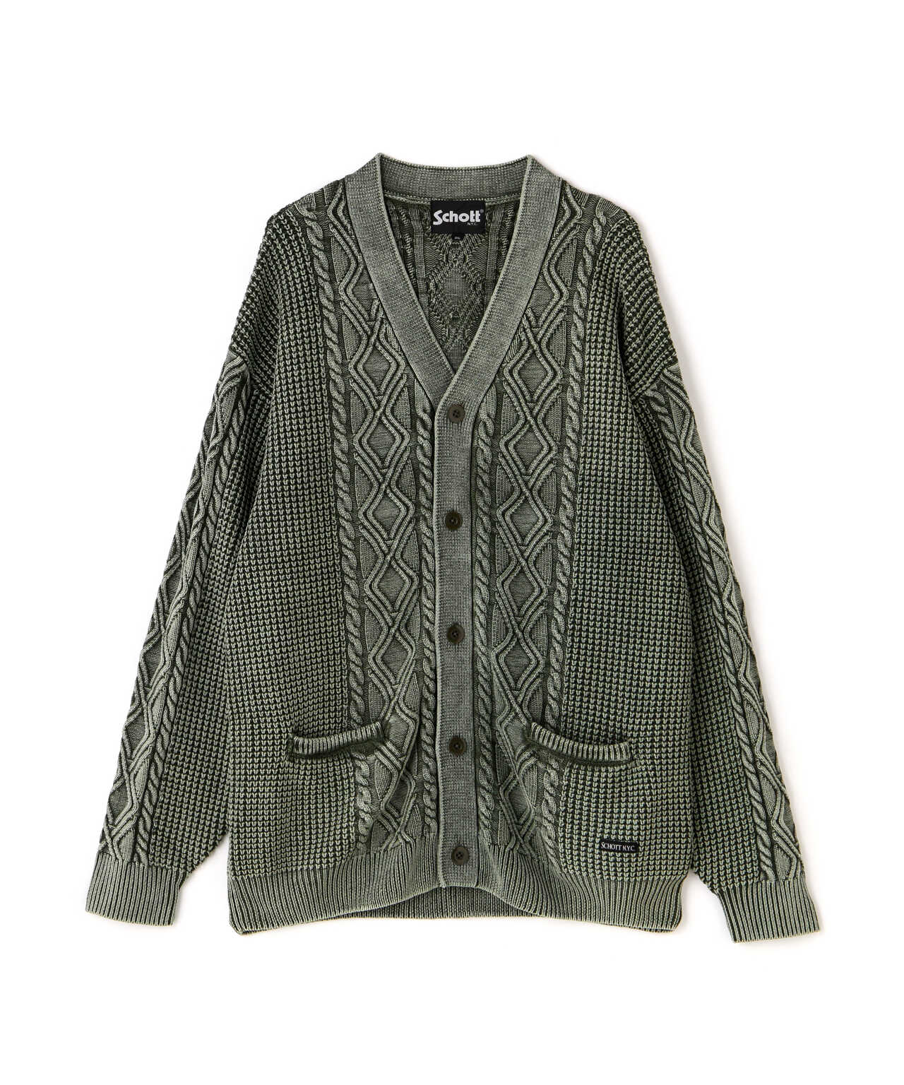 DULL COL CABLE CARDIGAN/ケーブルカーディガン