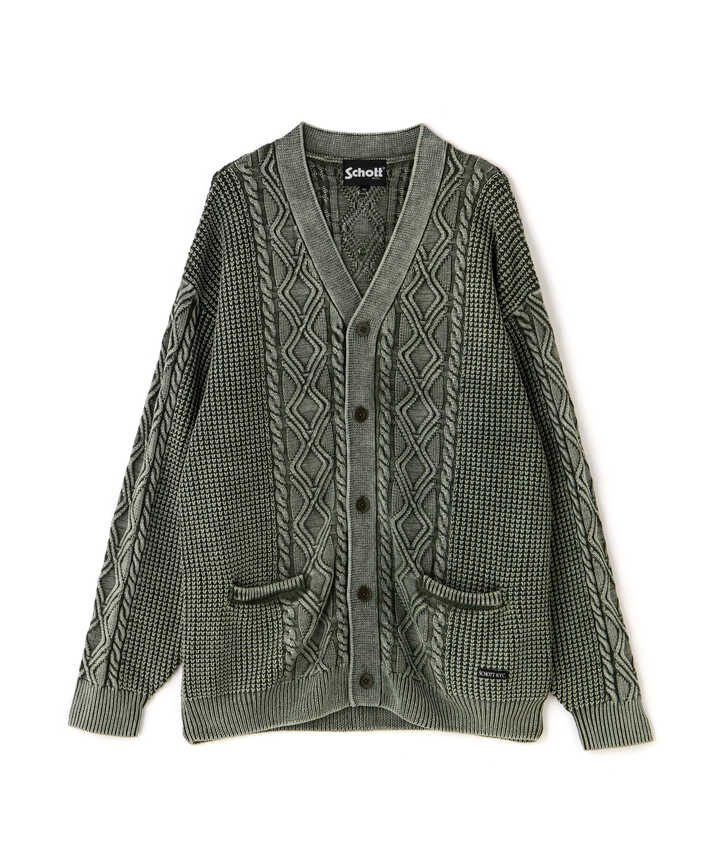 Schott カーディガンDULL COL CABLE CARDIGAN Yahoo!フリマ（旧）-