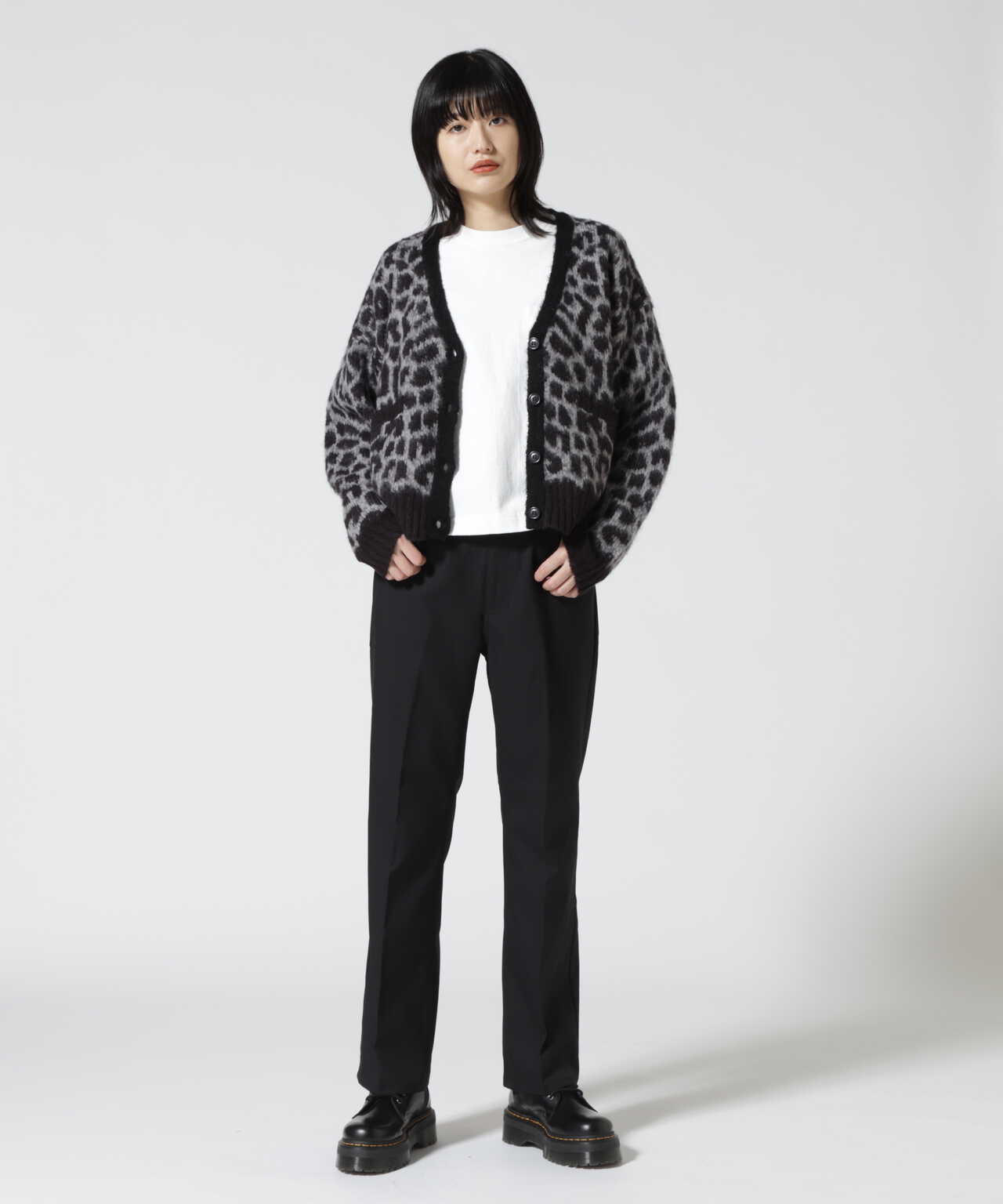 Women's】LEOPARD MOHAIR CARDIGAN/レオパードモヘア カーディガン 