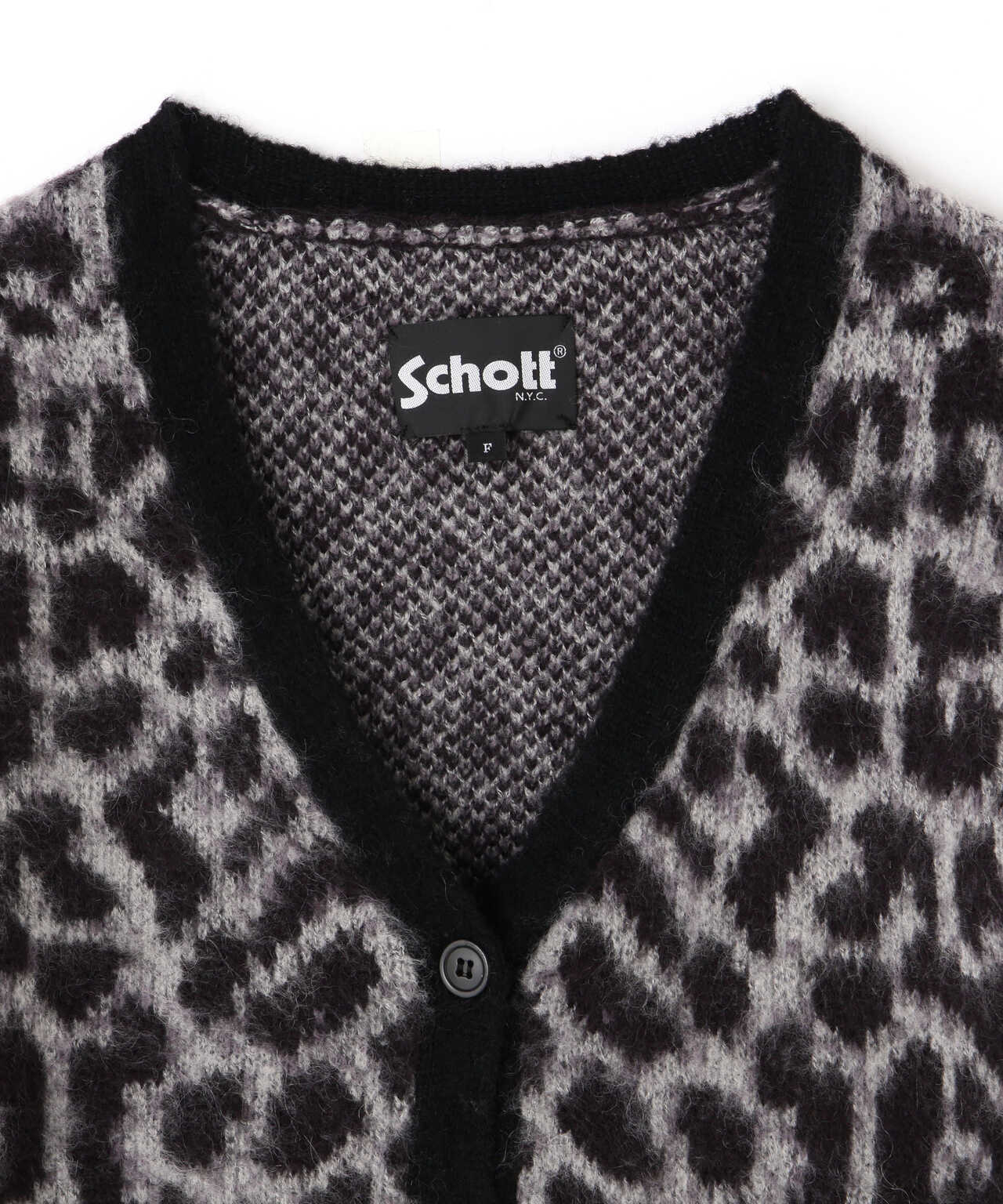 Women's】LEOPARD MOHAIR CARDIGAN/レオパードモヘア カーディガン