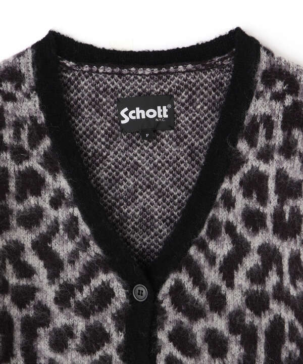 【Women's】LEOPARD MOHAIR CARDIGAN/レオパードモヘア カーディガン