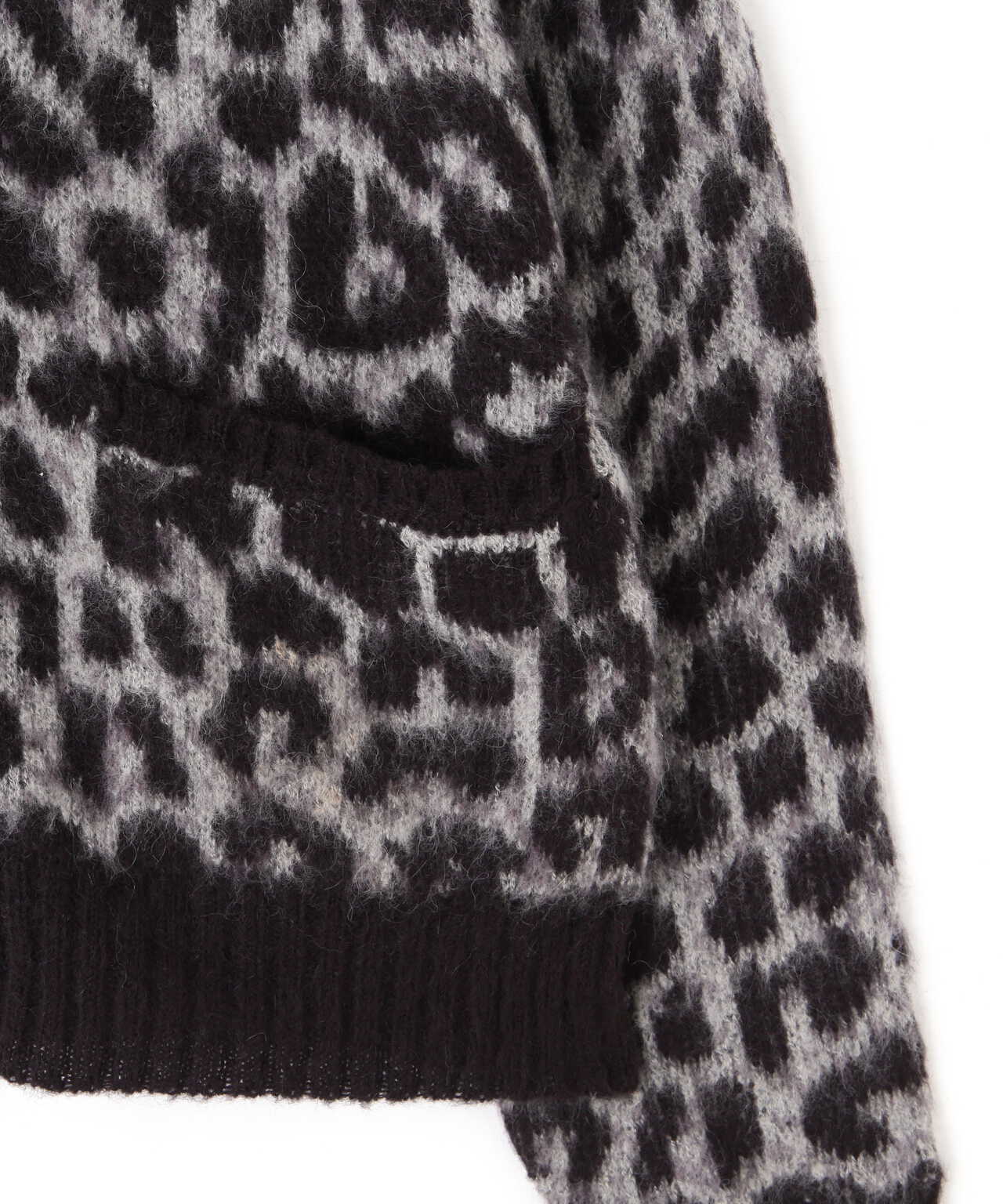 Women's】LEOPARD MOHAIR CARDIGAN/レオパードモヘア カーディガン 