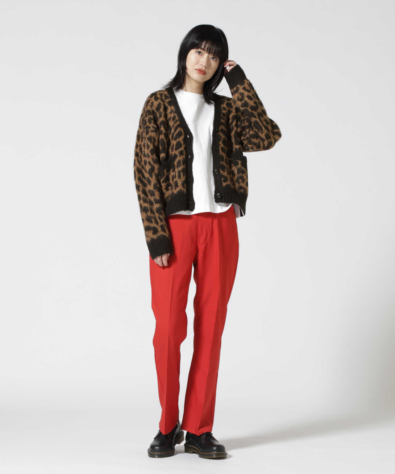 Women's】LEOPARD MOHAIR CARDIGAN/レオパードモヘア カーディガン 