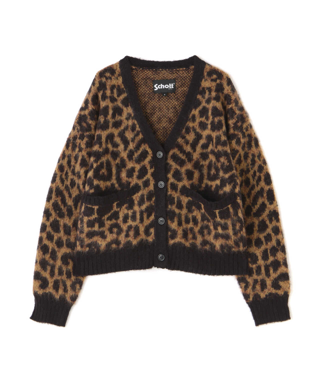 Women's】LEOPARD MOHAIR CARDIGAN/レオパードモヘア カーディガン