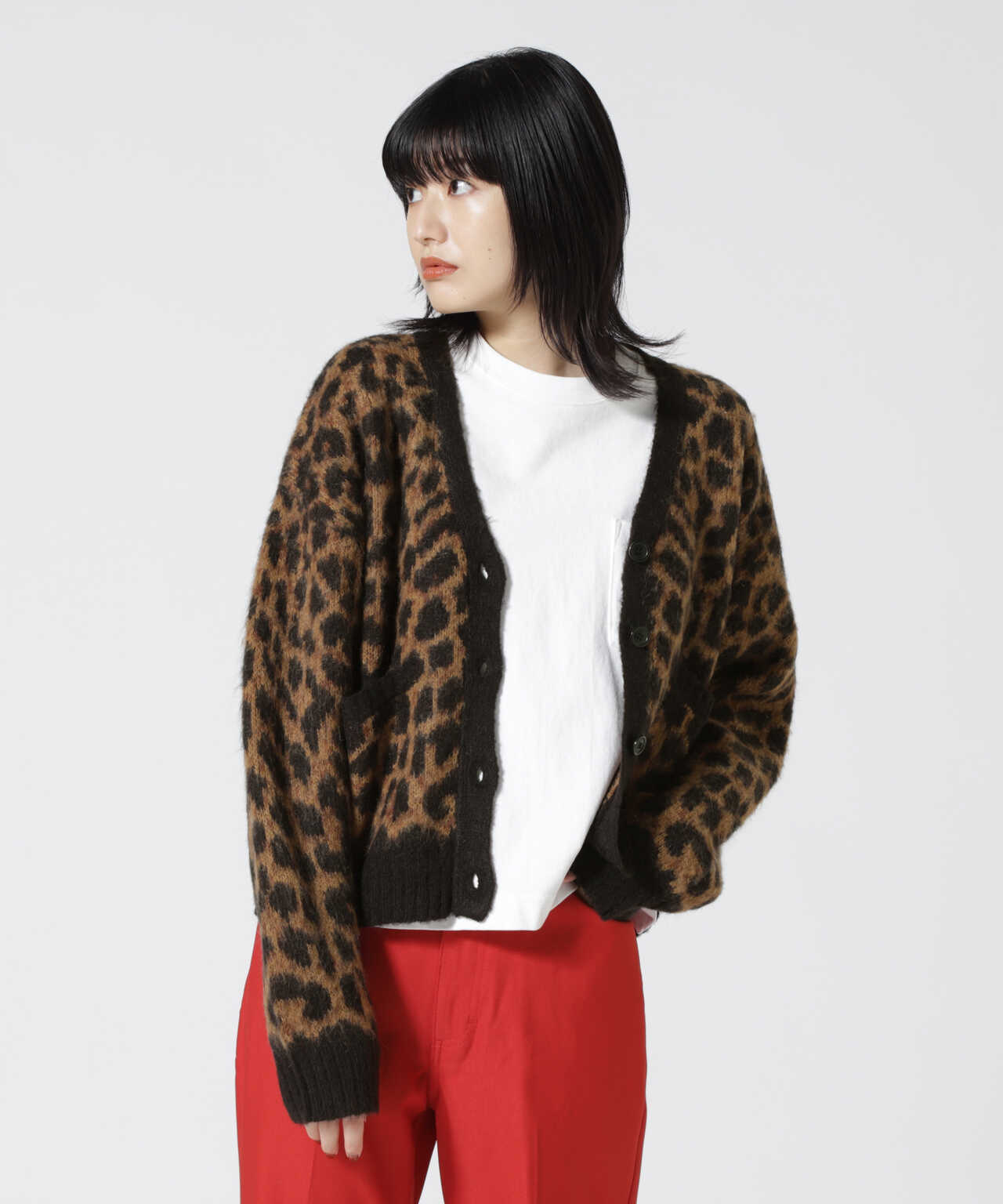 格安日本製TTT MSW leopard cardigan トップス