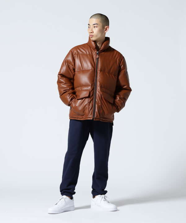 LEATHER CLASSIC DOWN JACKET/レザー クラシック ダウン ジャケット