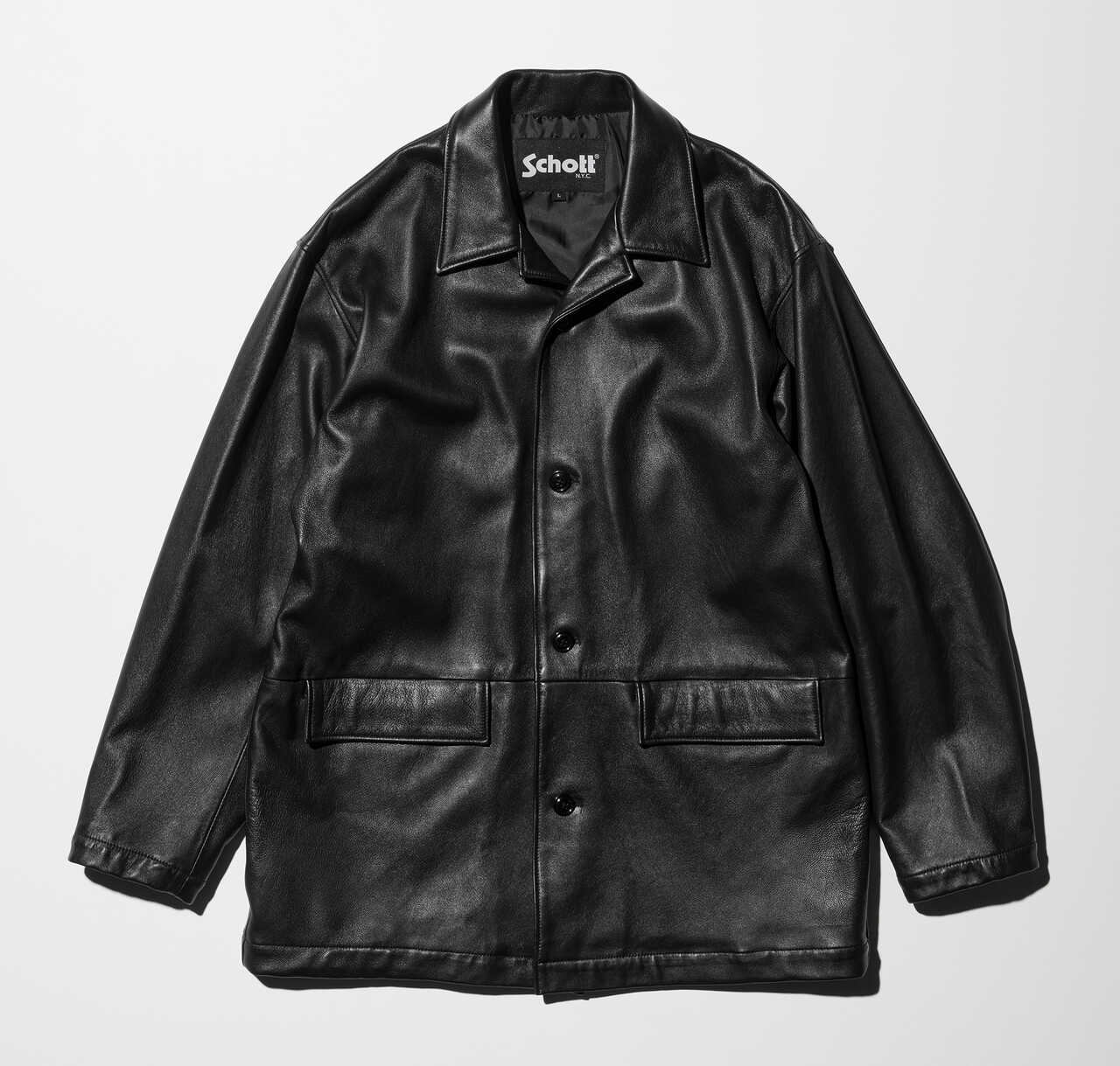 LOOSE FIT LEATHER JACKET/ルーズフィット レザージャケット | Schott 