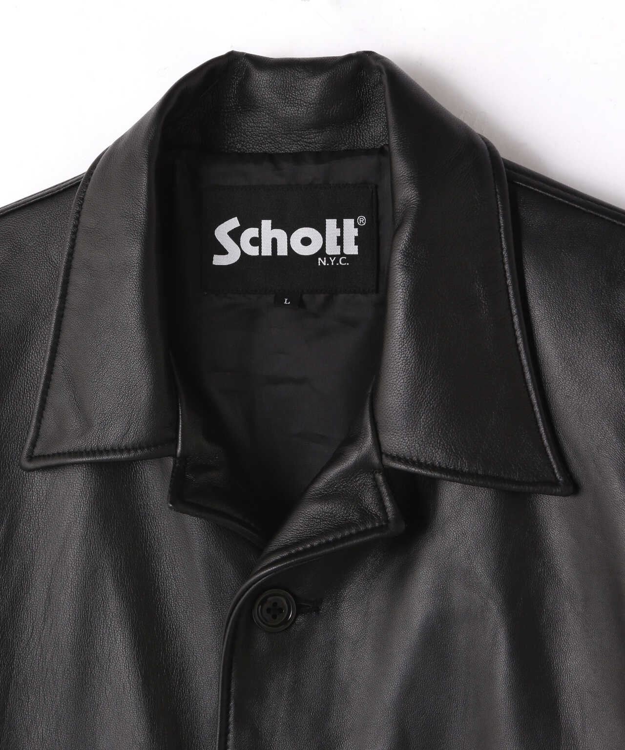 LOOSE FIT LEATHER JACKET/ルーズフィット レザージャケット | Schott