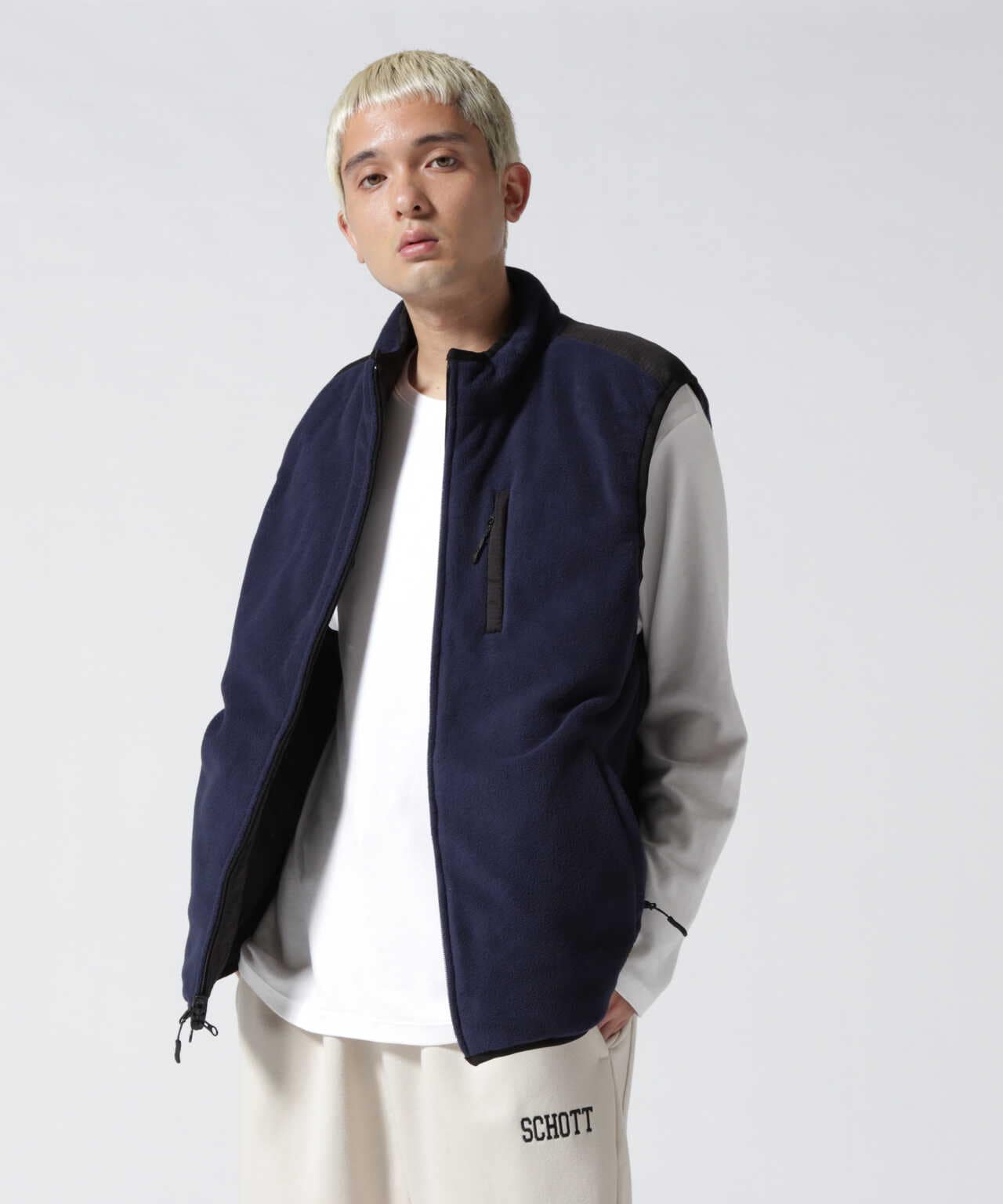 REVERSIBLE 2TONE VEST/リバーシブル 2トーンベスト | Schott ...