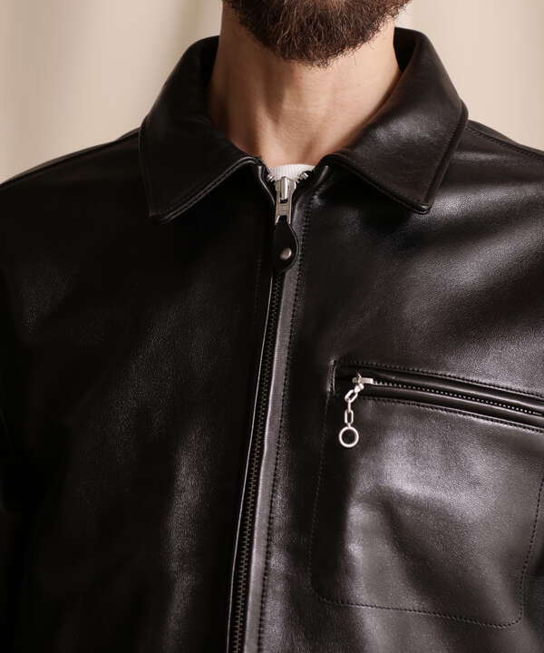 LEATHER TRACKER JACKET/レザートラッカージャケット（7822950014