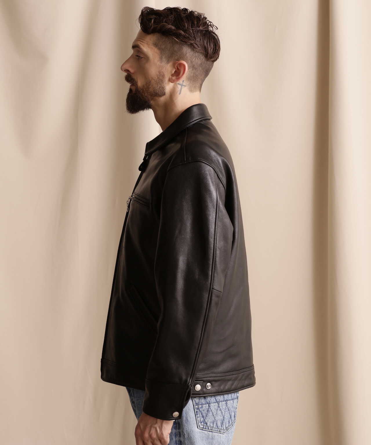 LEATHER TRACKER JACKET/レザートラッカージャケット | Schott