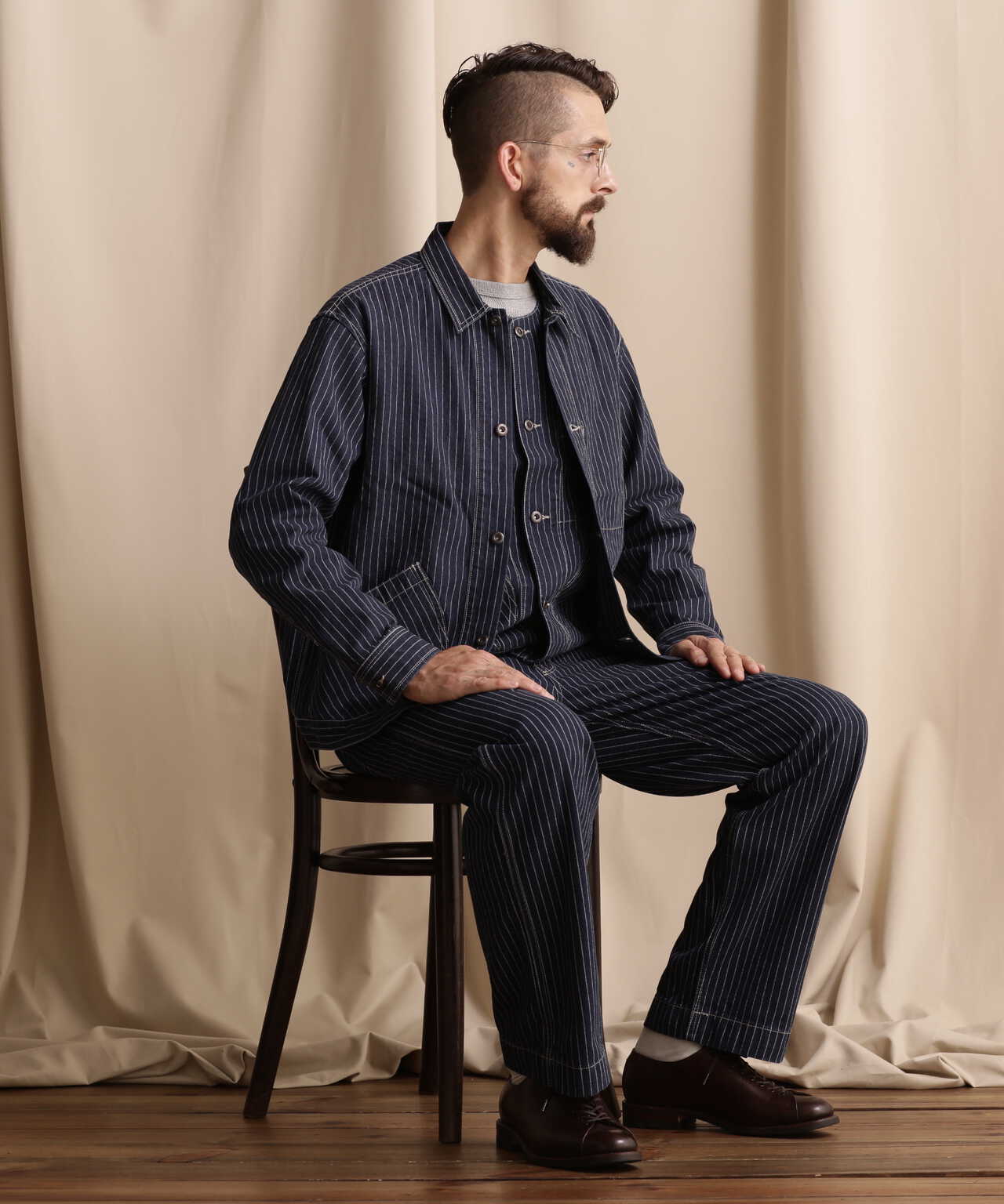 希少36 ショット オールド　ヒッコリーデニム　パンツ　ウォバッシュストライプ Schott 希少サイズ 36インチ ショット オールド ヒッコリー