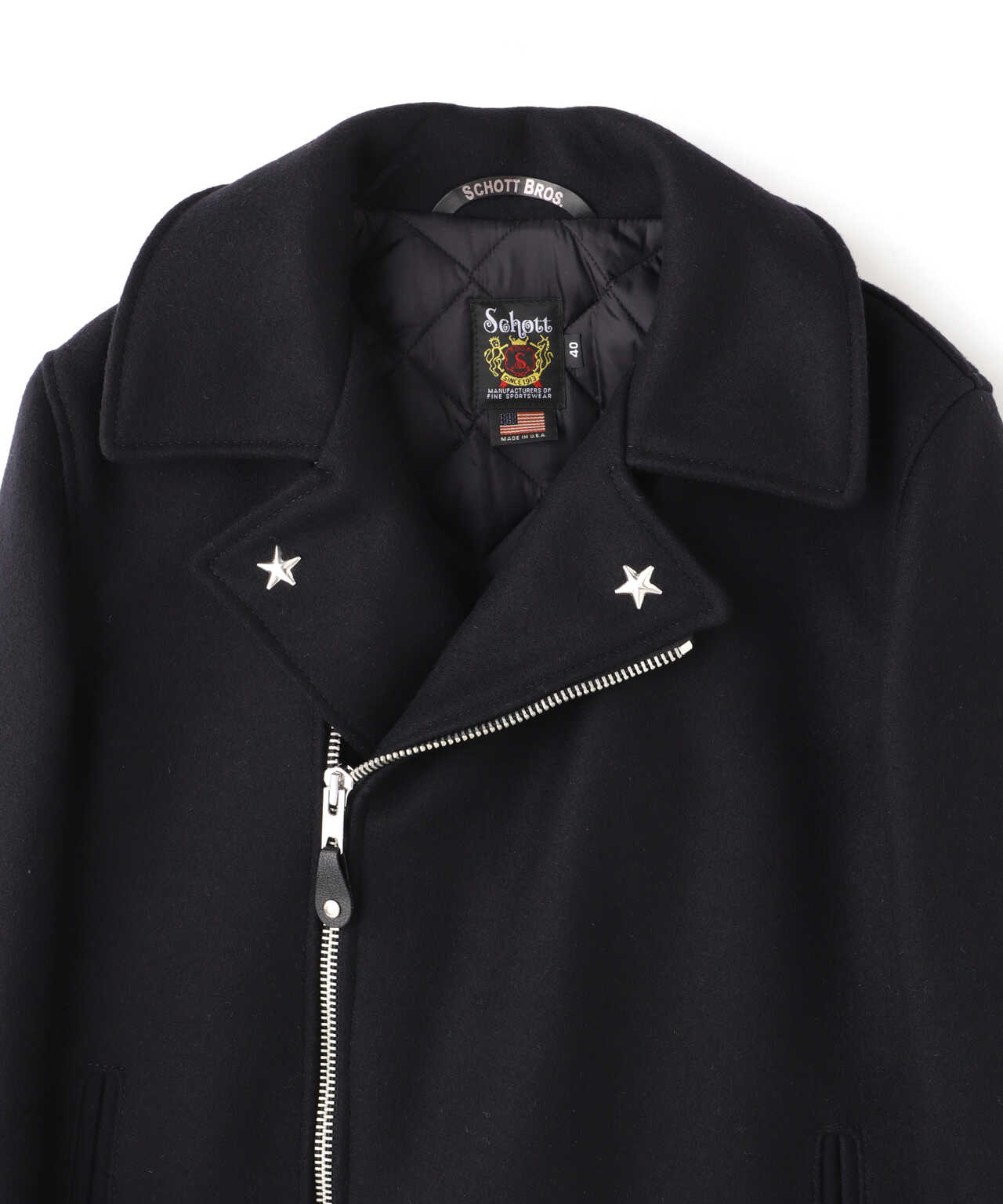 766US MELTON ZIP UP P-COAT/メルトン ジップアップ ピーコート ...