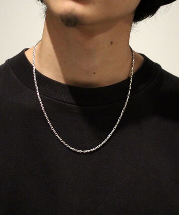 meian/メイアン/STERLING SILVER S-SCREW CHAIN NECKLACE/スクリュー チェーンネックレス