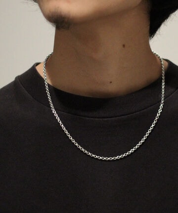 meian/メイアン/STERLING SILVER DOUBLE LINK CHAIN NECKLACE/ダブル リンク MAN012T