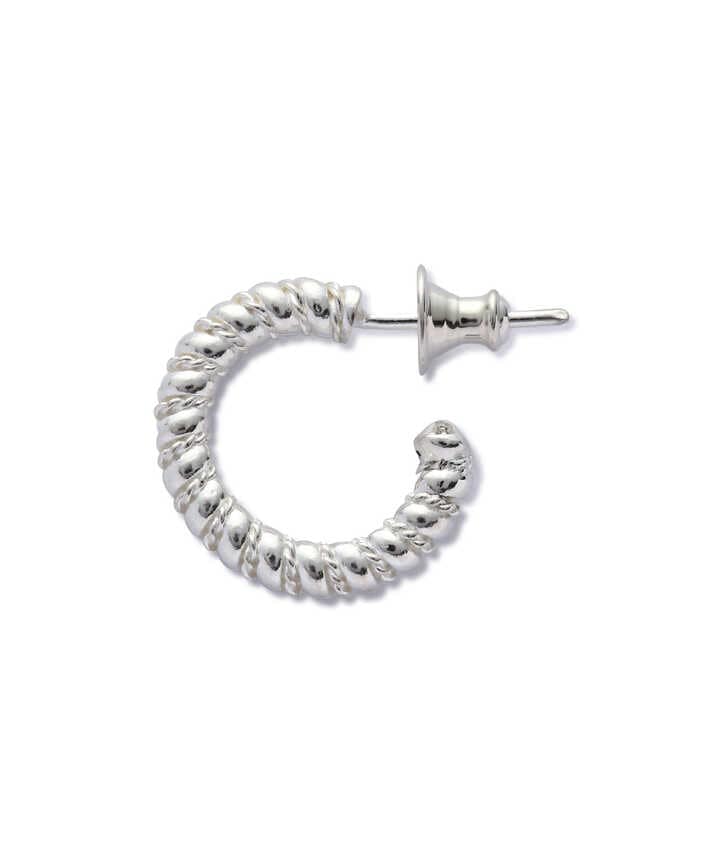 Spiral Earrings White スパイラルピアス・イヤリング ホワイト - ピアス