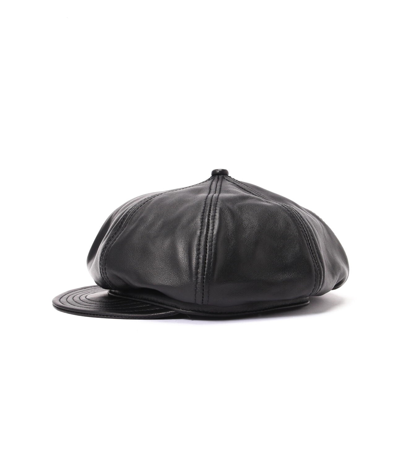 LEATHER NEWSBOY CAP/レザー ニュースボーイキャップ キャスケット 