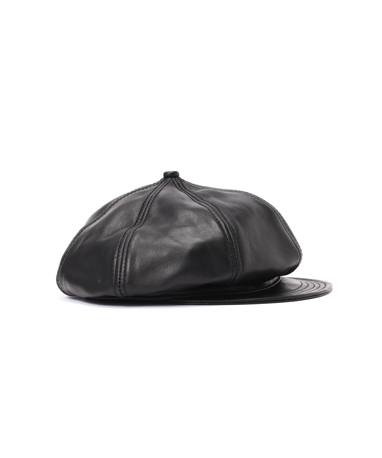 LEATHER NEWSBOY CAP/レザー ニュースボーイキャップ