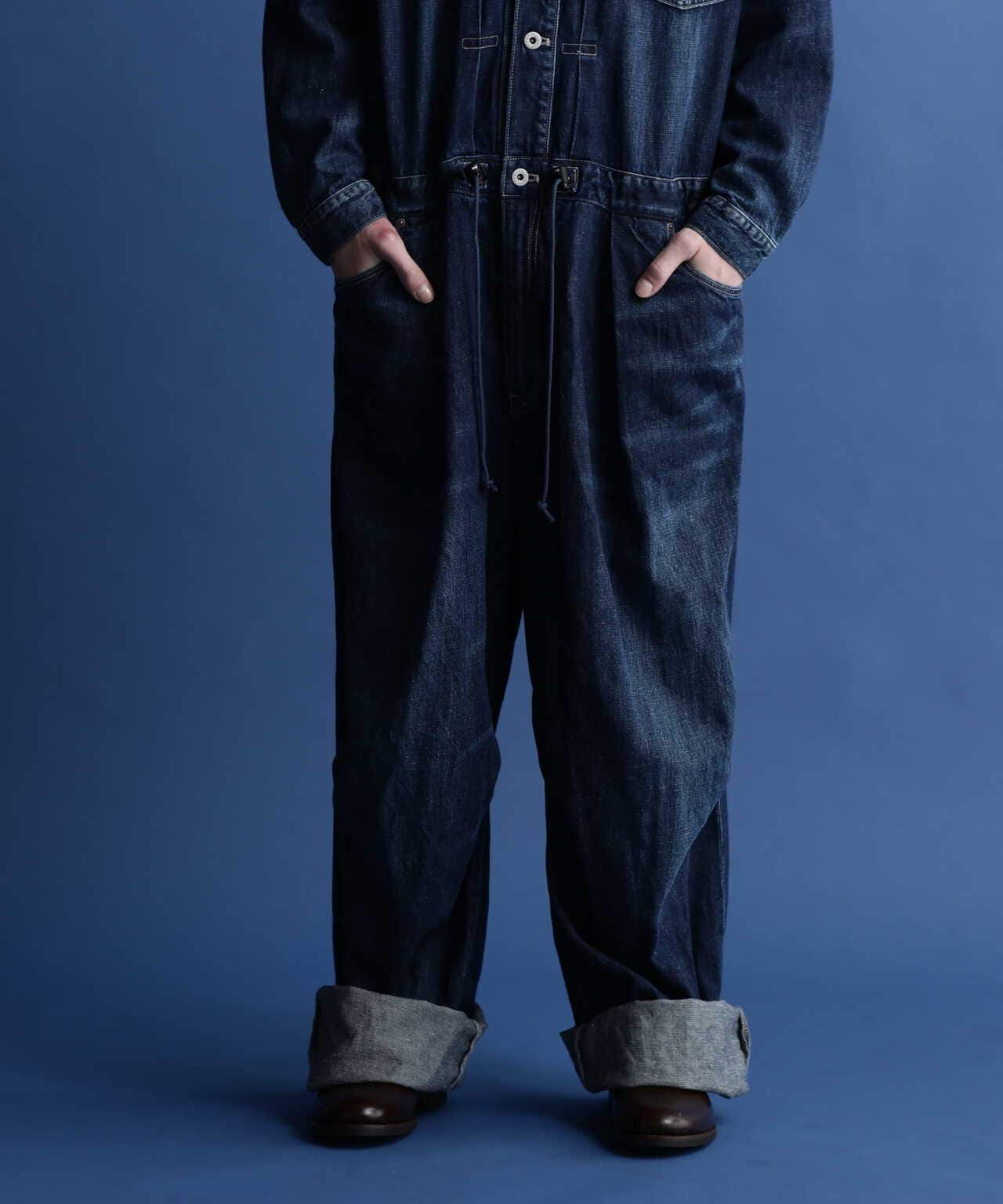 NEP DENIM WORK JUMP SUIT/ネップ デニム ワーク ジャンプスーツ