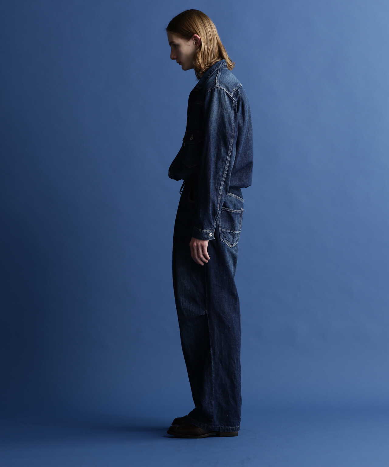 NEP DENIM WORK JUMP SUIT/ネップ デニム ワーク ジャンプスーツ