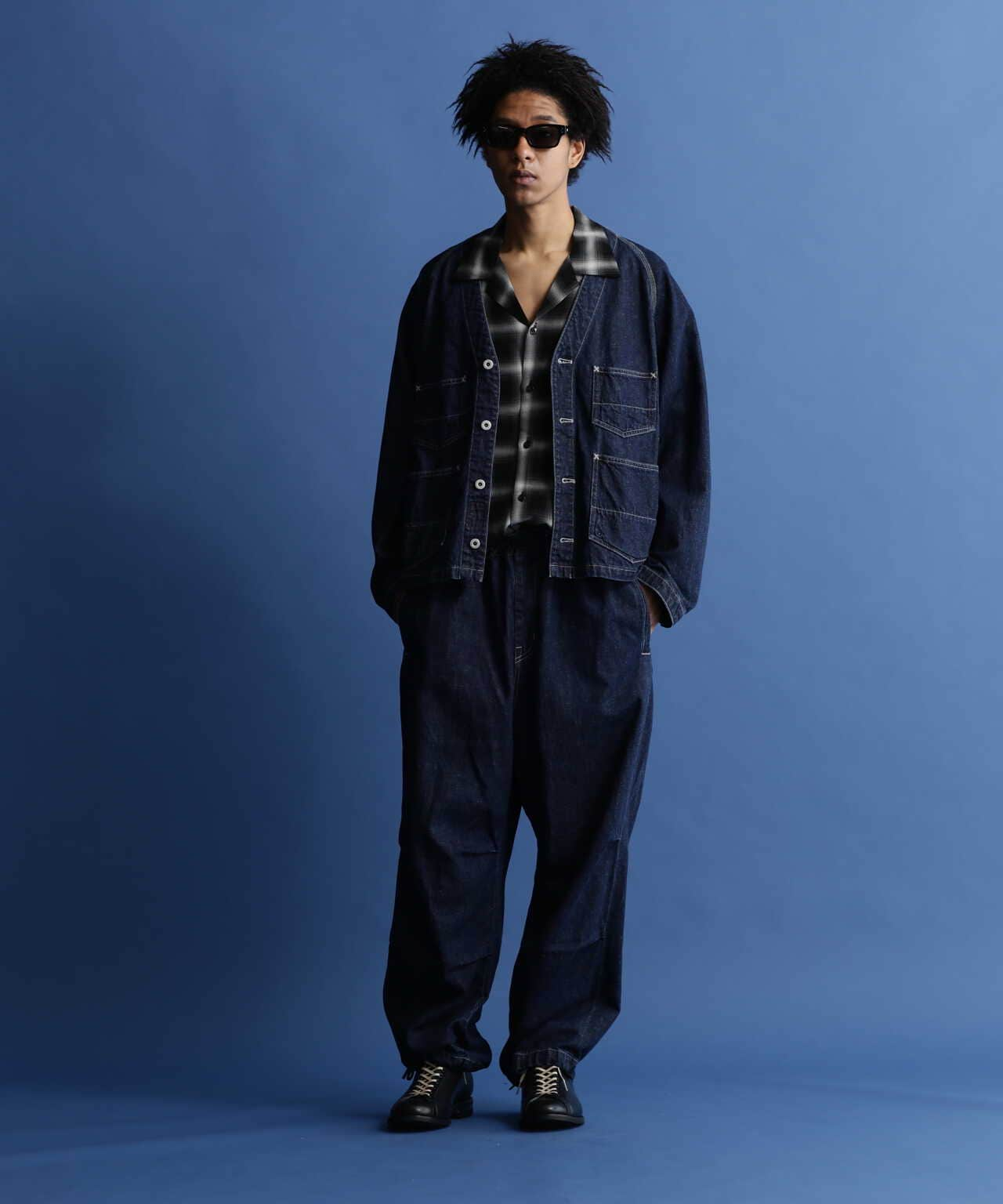 NEP DENIM OVER PANTS/ネップ デニム オーバーパンツ | Schott