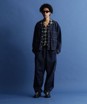 NEP DENIM OVER PANTS/ネップ デニム オーバーパンツ