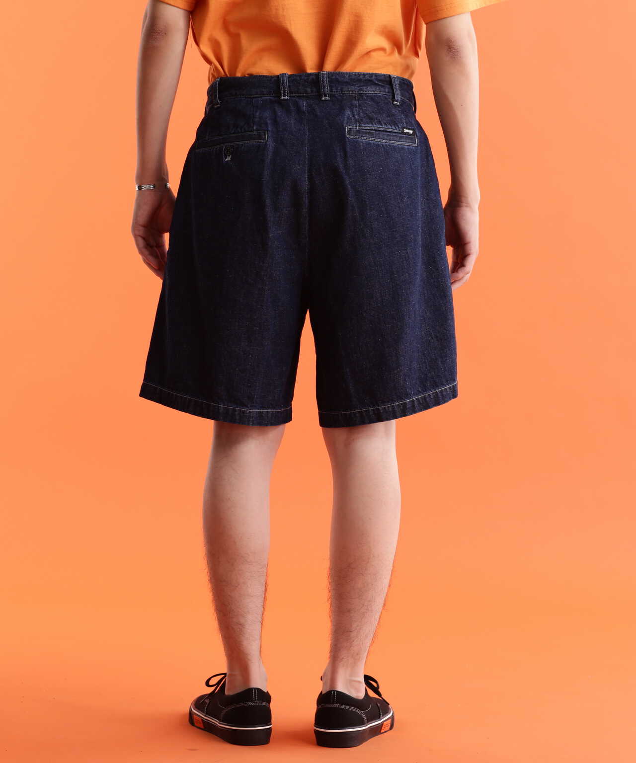 NEP DENIM 2TUCK SHORTS/ネップデニム 2タックショーツ