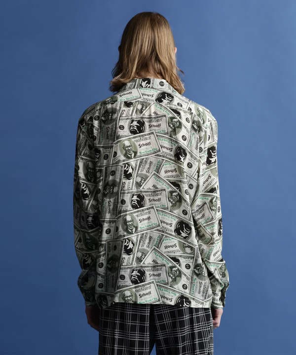 L/S SHIRT "$110 PATTERNED"/ロングスリーブシャツ "＄110パターン"