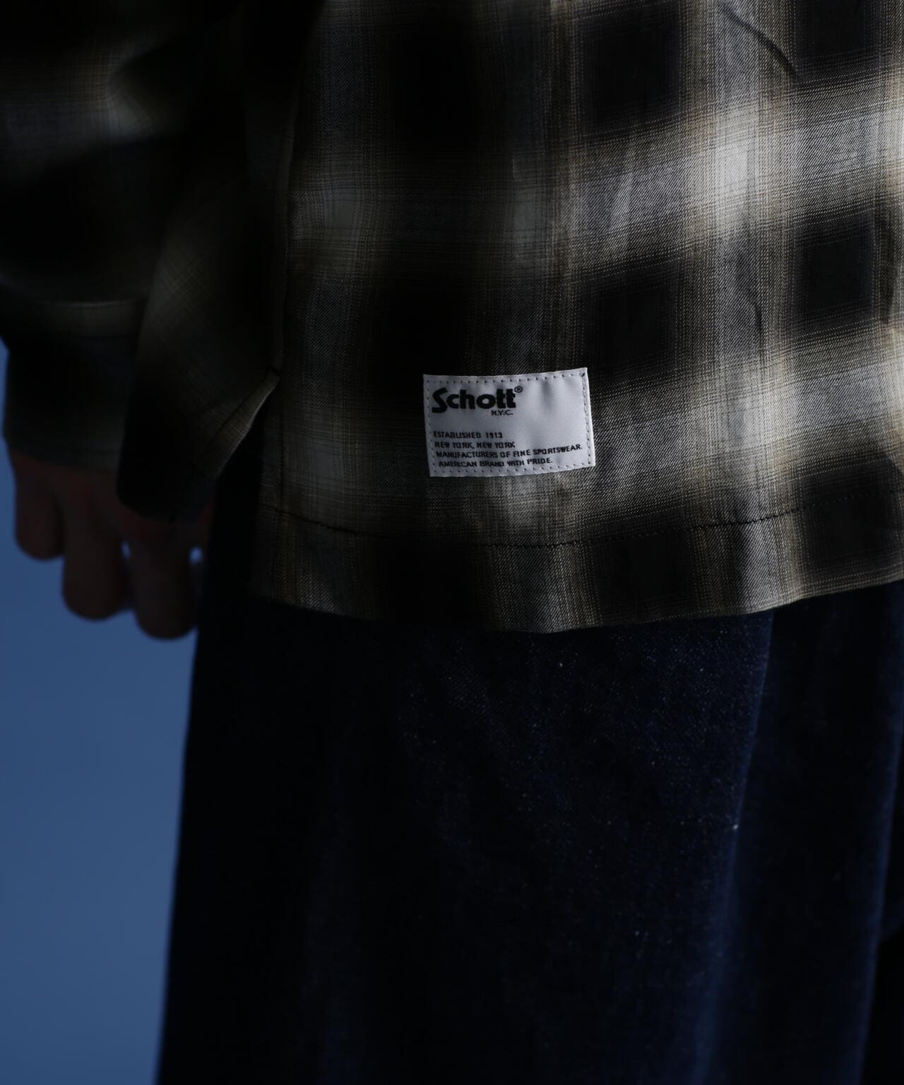 OMBRE PLAID L/S SHIRT/オンブレ LS チェックシャツ | Schott