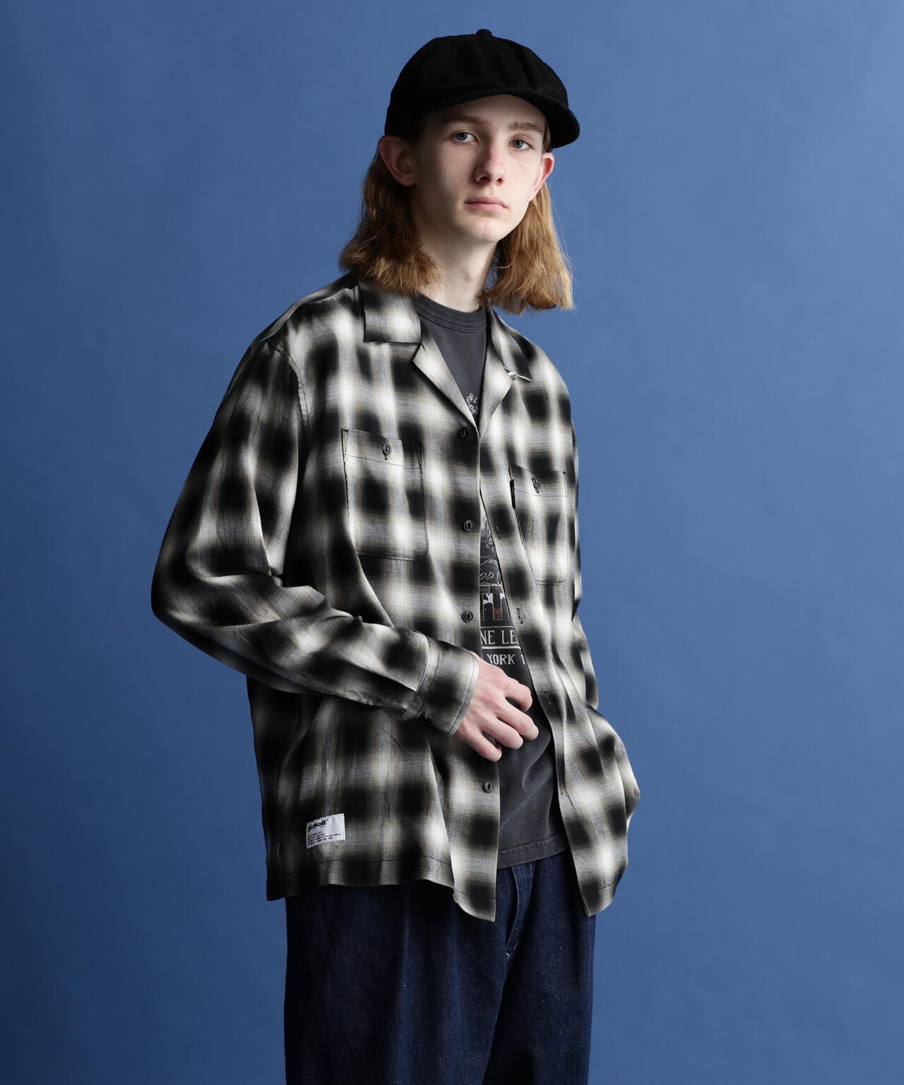 OMBRE PLAID L/S SHIRT/オンブレ LS チェックシャツ