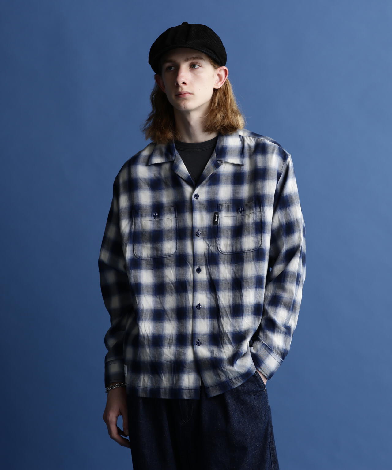 OMBRE PLAID L/S SHIRT/オンブレ LS チェックシャツ