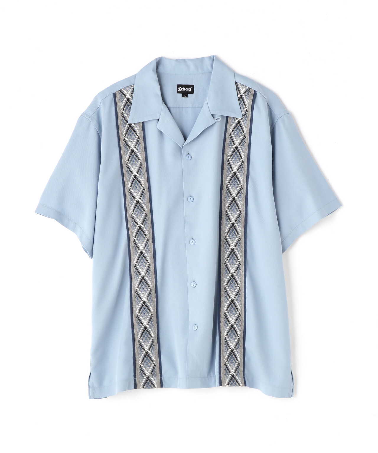 LINE 2TONE SS SHIRT/ライン 2トーン 半袖シャツ