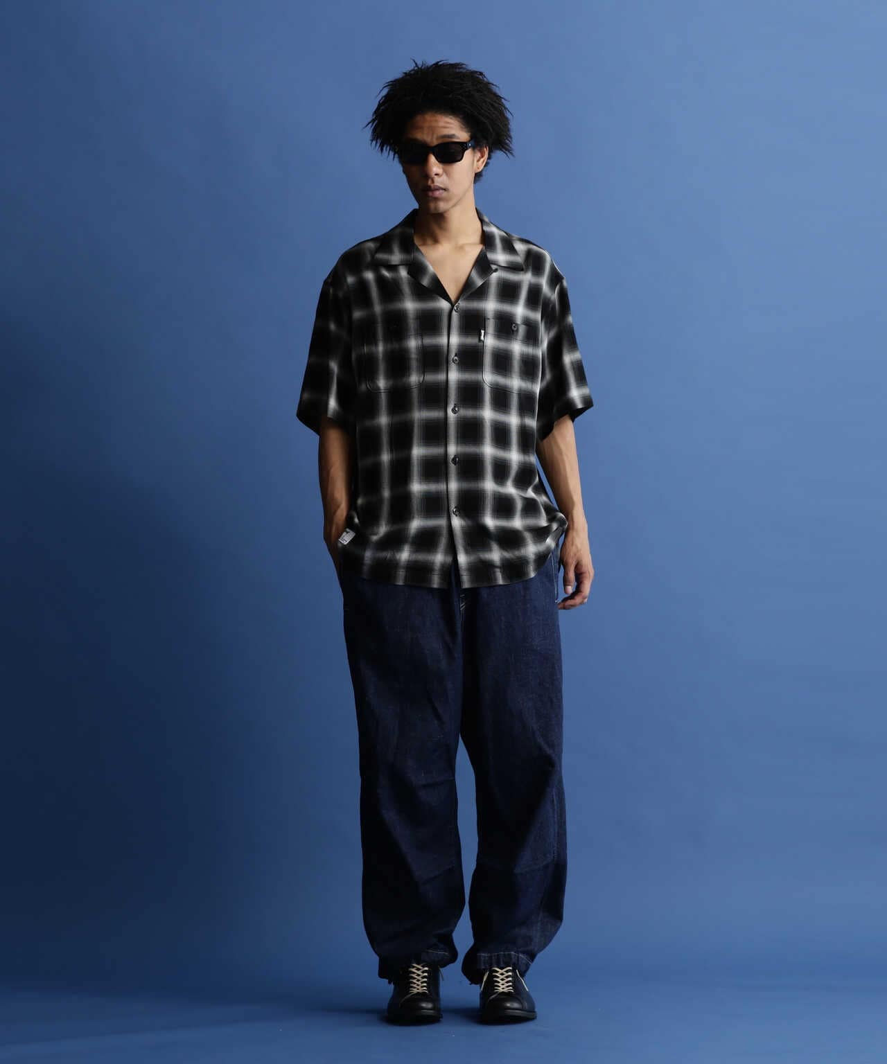 OMBRE PLAID SS SHIRT/オンブレ チェック 半袖シャツ | Schott