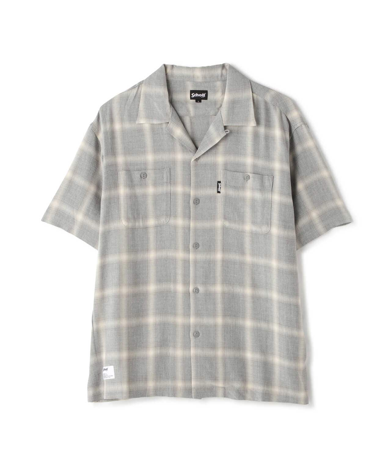 OMBRE PLAID SS SHIRT/オンブレ チェック 半袖シャツ